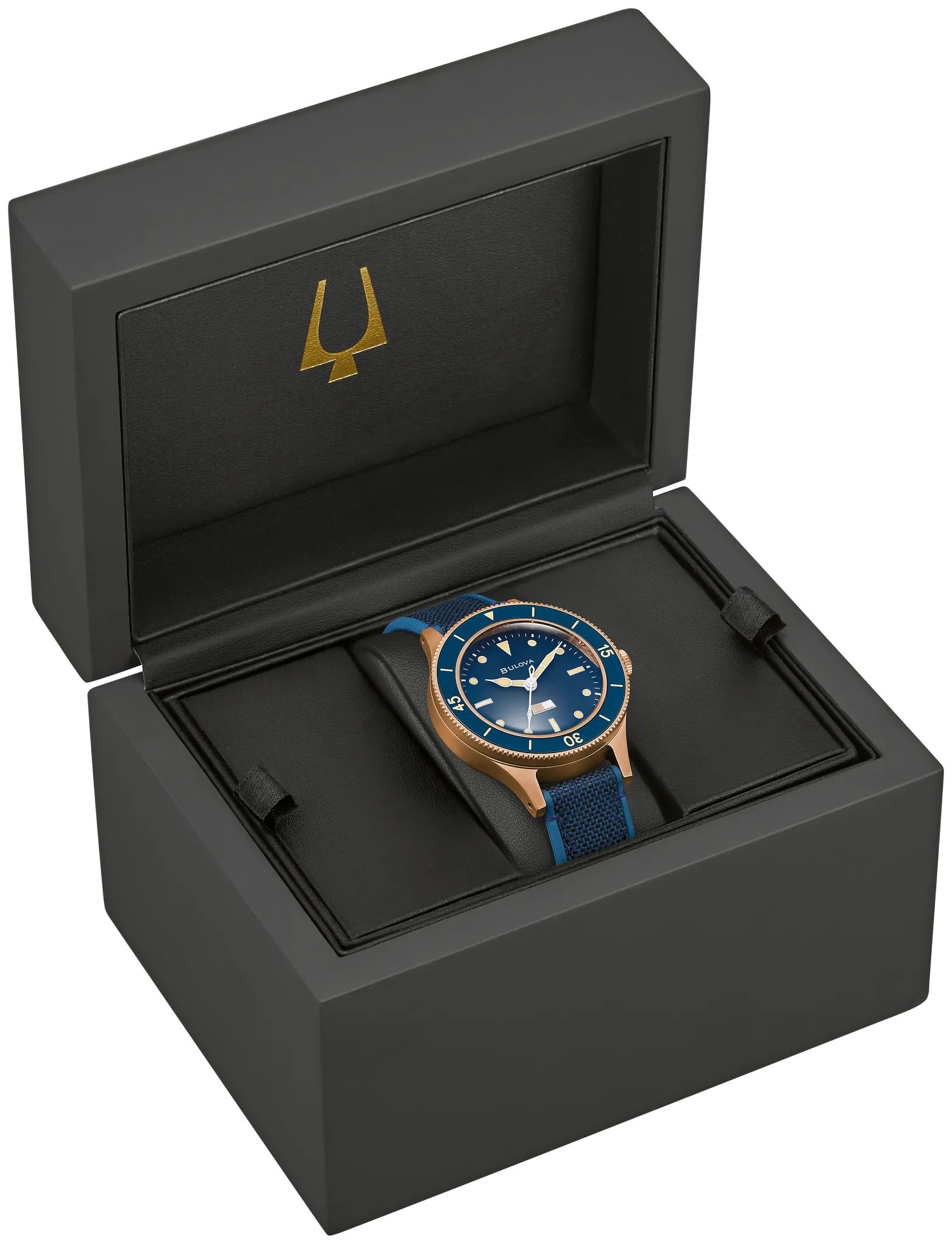 Blue Dial CORDURA® + HNBR Strap MIL SHIPS 98A325 | Bulova